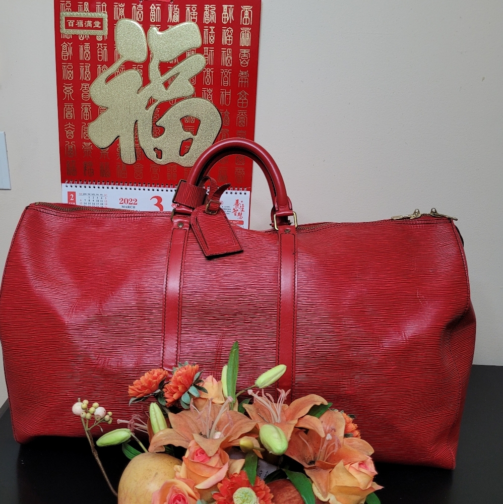 Louis vuitton rare keepall 60 (red) - Lunar new year